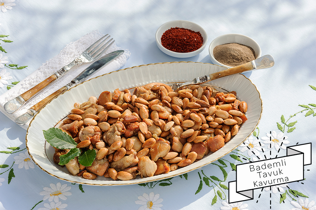 Bademli Tavuk Kavurma Tarifi