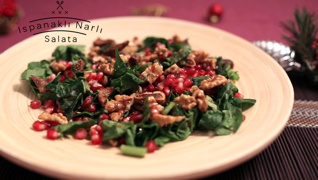 Ispanaklı Narlı Salata Tarifi