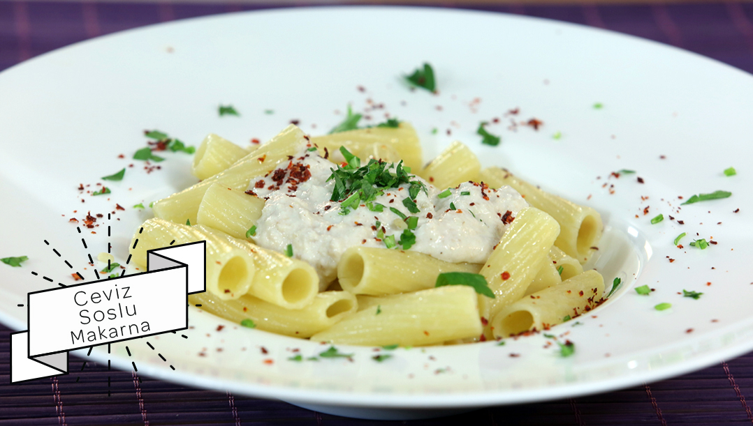 Ceviz Soslu Makarna Tarifi